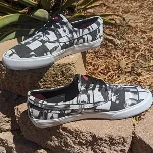Lakai Camby VS Black/White/Canvas skateboarding shoes Mens 8 lakai | Shoes | Lakai Camby Vs Blackwhitecanvas  main image 2